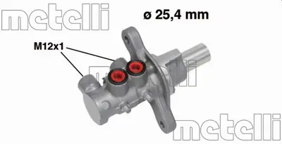 METELLI 05-0674 Fren Ana Merkez Opel Corsa D/E  (Esp İçin) 1.0/1.2/1.3d/1.4 777364196, 93189744