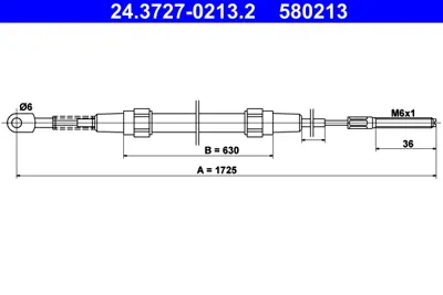 ATE 24.3727-0213.2 El Fren Teli  E-30 Arka Diskli 34411158423