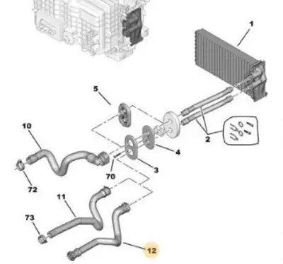 PSA 6466.CL Kalorıfer Hortumu 6466CL