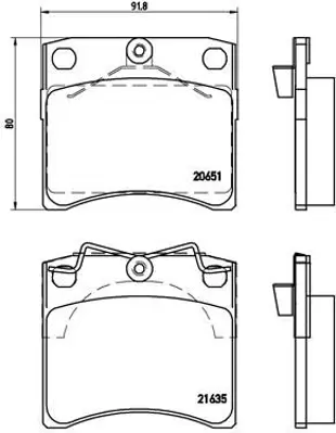VALEO 671202 Fren Balatası On Vw Caravelle 2.0 2.5 2.8 1.9d 2.4d 2.5d 90 - 00 Transporter 2.0 2.5 2.8 1.9d 2.4d 2 1001095 1001096 1027640 1027650 1027703 1029782 1031843 1109015 1115107 1133447