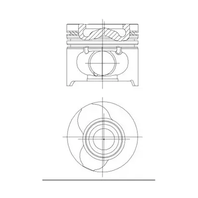 YENMAK 31-04164-100 Pıston+segman 1.00 (76.00mm) Clıo Kangoo 1.5dcı K9k (Pım Capı 26mm) 120A10282R 120A10538R 120A11819R 120A12761R 7701475075 7701475077 7701475703