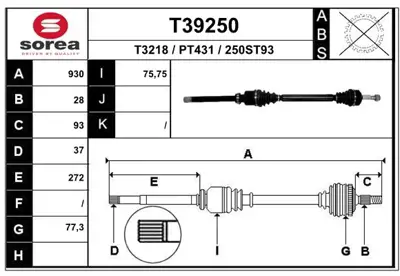 PSA 9811933980 Sag Akıs 3008 (P84e) 1617300580 1637186880 95528868 9677570880 9811176480 9811933980