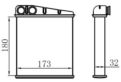 ORIS KVW012032 Kalorıfer Radyatoru Brazıng Caddy Iıı-Golf V-Vı-Jetta Iıı-Octavıa-Touran-Altea-Leon-A3-Q3-Toledo At/ 1K0819030 1K0819031 1K0819031A 1K0819031B 1K0819031C 1K0819031D 1K0819031DSK 1K0819031E 6102009 70228