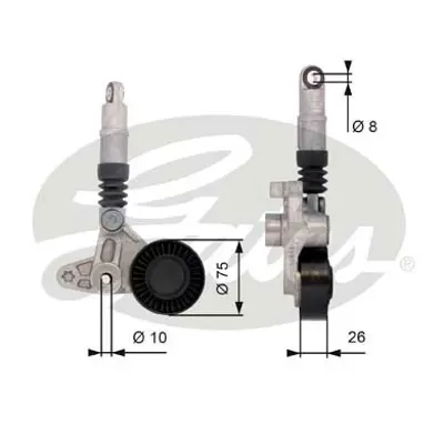 GATES T39099 Alternator Gergı Bılyası Ve Amortısoru A4-A6-Q7 2.7tdı-3.0tdı 06-> 59145201E