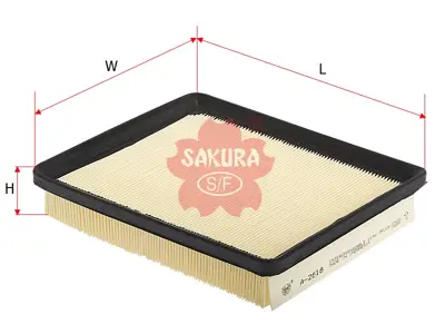 SAKURA A-2818 Hava Filitresi 12326490, 19266213, 25069193, 25099245, 25165663, 2630035503, 2811309000, 2811321330, 2811321340, 2811326000