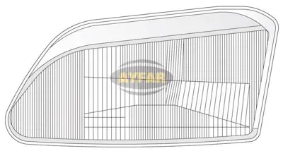 AYFAR C11221 Far Camı Sol Megane-Scenıc 96-99 260605784R, 7701040682, 85794, A0085794, LPE292, LV427