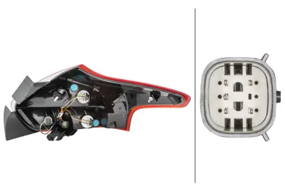 HELLA 2VP 354 828-051 Arka Far Sol Ampul Teknolojısı Ford Focus F1EB13405BA