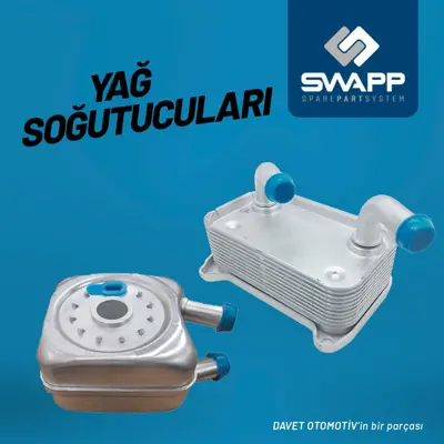 SWAPP 52242 Yag Sogutucu Radyatoru Volvo S40 I - V40 -C70- V50 22436495 30637079 7114005 8MO376726131 90707 9445827 9496495
