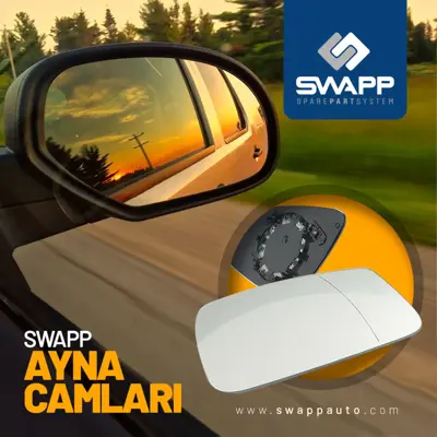 SWAPP 34342 Ayna Camı Mekanık Asferık Sol Duster 17 - 963664733R