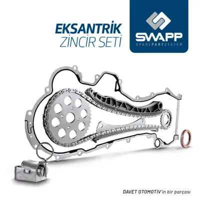 SWAPP 96442 Eksantrik Zıncır Seti 8 Parca Vectra C 2.0 16v Turbo Z20net 11516425 11518828 11519787 11588522 12576644 12577163 12577385 12577386 12578201 12578209