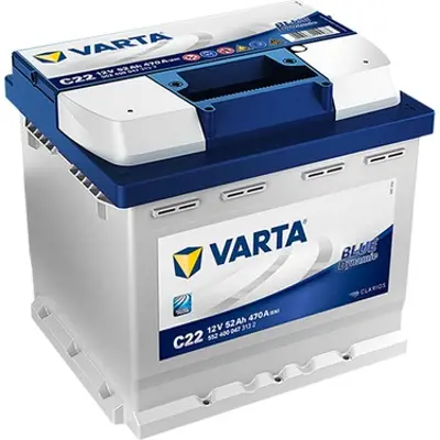 VARTA LTR5600TY Akü  Varta 52a 470cc  207 175 190 95527533, 1609232280, 1615090480, 5600JZ, 5600KJ, 5600LR, 5600QN, 5600TN, 5600X2, 7905525547, AKU12V
