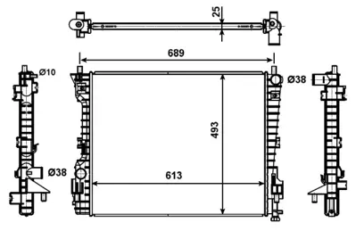 NRF 53020 Motor Su Radyatoru Ford Mustang 4.6 05- 4R3Z8005CA BR3Z8005A