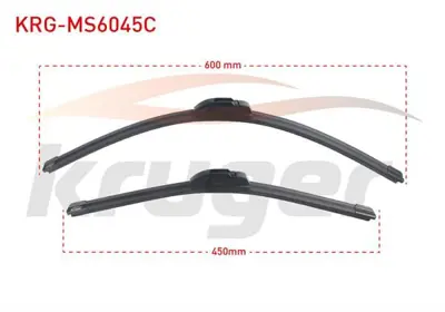 KRUGER KRG-MS6045C Arac Bazlı Silecek Seti 600-450mm Opel Insıgnıa (A) - Mazda 3 (Bm-Bn) - Mazda 6 Sedan (Gl) - Mazda C 