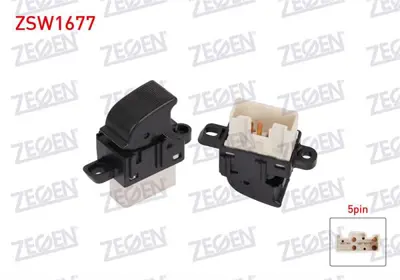 ZEGEN ZSW1677 Cam Acma Anahtarı Teklı 5 Pın Ford Ranger 2002-2006 