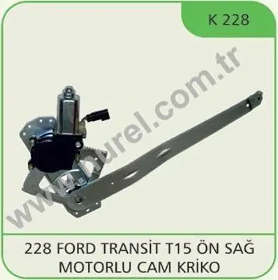 NUREL K 228 On Cam Mekanızması Sağ (Motorlu) Transıt T15-T12 95>01 