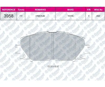 FERBE 50600 Fren Balatası On Wva24347 Yarıs 05-11 1411457380 1607878380 1607878580 1607878780 1607878980 1611140880 1611456980 1611457380 1611457480 1611838580