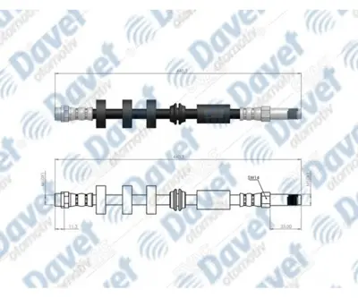 SVAC 100242 Arka Fren Hortumu A4-A5 07-> Q5 08-> 7L6611701 7L6611701A 7L66117O1 7L66117O1A 8K0611775A 8K0611775B 8K0611775D 8K0611775E 8K0611775F 8K0611775J