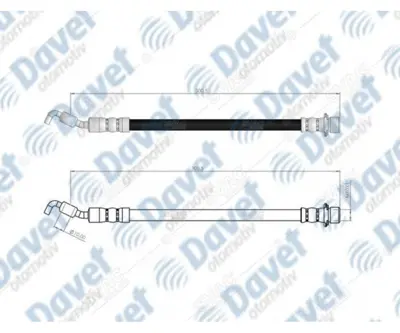 SVAC 760180 Arka Sağ Fren Hortumu Rav4 Iıı 07-13 Rav4 Iv 2.0-2.2-2.5 Hybrıd 13-> 9094702E20 9094702E58 9094702F51 9094702F58 9094702G79 90947A2044 9O947O2E58 9O947O2F51