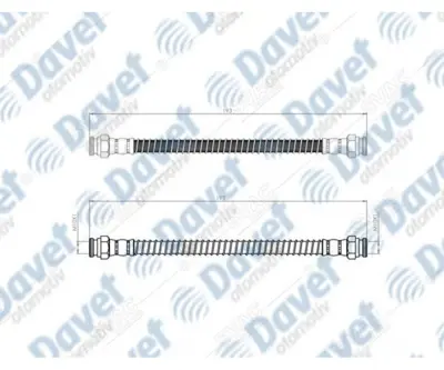 SVAC 800195 Arka Fren Hortumu Trajet Abssız  01-08 587373A000 587443A000