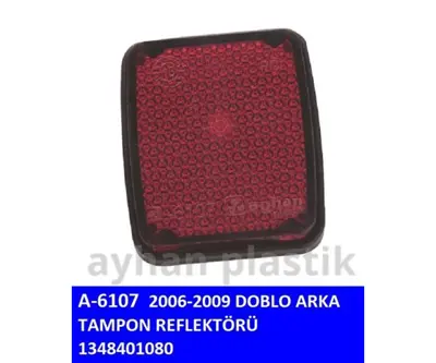 AYHAN PLASTIK A6107 Arka Tampon Reflektoru 06>09 Doblo 