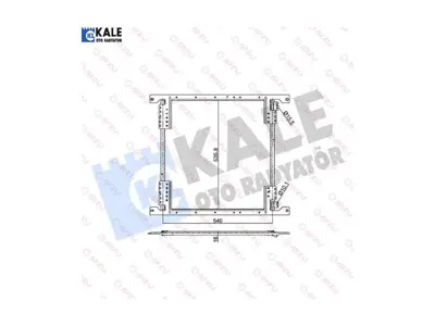 KALE 345540 Klima Radyatoru  Axor 2523 2528 1998 2004 Ve Sonrası 9405000454, A9405000454