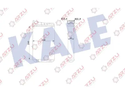 KALE 346820 Kalorıfer Radyatoru Omega B 1618026, 1618248, 9194851, 90379972, 90487635, 1618218, 1618219, 6845680, 9194857, 9194858