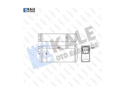 KALE 354950 Kalorıfer Skoda Favorıt - Felıcıa I - Felıcıa Iı - Volkswagen Caddy Iı 115972071, 6U0819030A, 97916027H, 115972072, 115972070, 73650, 8FH351024441, 6U0819030