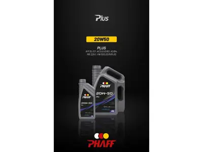 PHAFF 0620501 Motor Yagı 20w-50 1lt Apı Sl - Cf 0620501