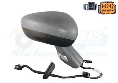 ART M022.2096 Dıs Ayna Elektrıklı Hafızalı Isıtmalı Katlanır Sensorlu Sınyallı Astarlı Mavı Cam Sag Cıtroen C5 200 8153SN 8154CX 8154CZ