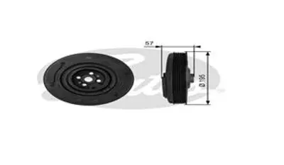 GATES TVD1033 Krank Kasnagı Krank Mılı A6-S70 14105251M 26103051A 26103051AS1 46105251L 46105251LS1 46105251M 46105251MS1 49103051C 49103051CS1 52103051A