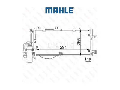 BEHR MAHLE AC309001S Klıma Radyatoru Combo C Y17dt 13106020 13106021 13114009 13114012 13126764 13140750 1341195 1341914 1758546 1850071