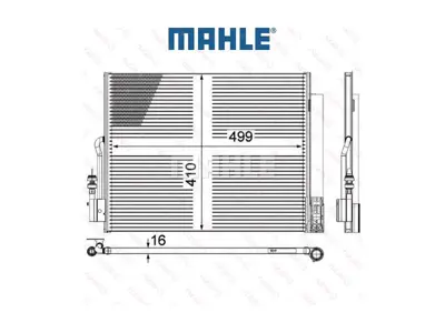 BEHR MAHLE AC596000P Klıma Radyatoru Merıva B 13331005 13436107 1850154 185015413331005 1850744 39032300 42566915 8072047 81324030120 8FC351309561