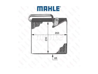 BEHR MAHLE AE51000P Evapator Astra G 1618146 161814609117287 1618180 1618185 1618241 1618253 1618255 1618256 1618357 4B0260805G