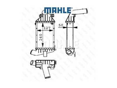 BEHR MAHLE CI51000P Turbo Radyatoru X17dtl Astra G 1300405 130040509129353 7073020 8ML376723121 90570747 9119480 9129353 96863