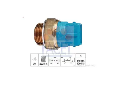 FACET 1341043 Klıma Fan Musuru Mavı 3 Fıslı Vectra B 1341043 90506499 93324879
