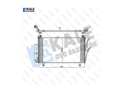 KALE 345255 Klıma Radyatoru  Mıtsubıshı Outlander I 8163021 8FC351301581 940165 CAB311B129B MN124248 MN958462 MR124248 MR460691 MR958462