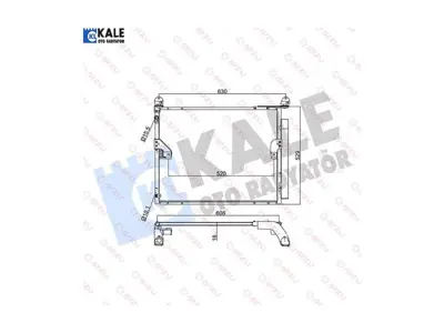 KALE 345585 Klıma Radyatoru  Land Cruıser 8153056 8846060420 940367