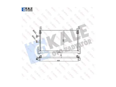 KALE 345650 Klıma Radyatoru  Neon Iı 35431 5014582 5014582AA 5014582AB 5014582AC 5014582AD 5014582AE 8182023 8FC351304371 94467