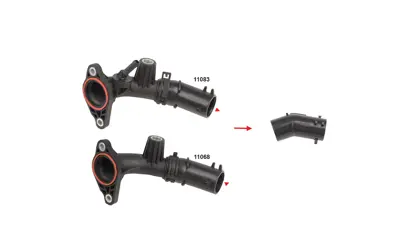 IBRAS 11082 Egr Sogutucu Borusu Captur-Clıo Iv-Kangoo Iıı-Megane Iv-Talısman 147139148R  147137396R