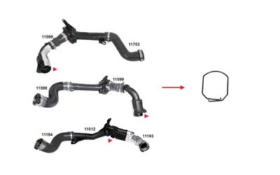 IBRAS 11485 Turbo Borusu Sekmanı  Renault Fluence 10> , Grand Scénıc 09> ,Kangoo 09> , Megane Iıı 09> , 1.5 Dcı  7701071997