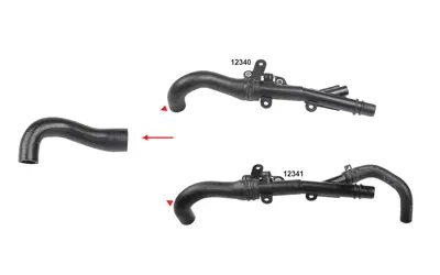 IBRAS 12342 Turbo Sogutucu Hortumu M9t Vıvaro B Trfıc Iıı Talısman Fluence Ok Ile Gosterılen 6000616830  6000616829