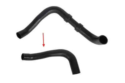 IBRAS 19631 Turbo Intercooler Hortumu (Buyuk Orta Sert Plastık Harıc) Transıt V184 2,0tdcı 00>06 4655361  4418014  1C156C646AG  1C156C646AH  4714482  1C156C646AJ 