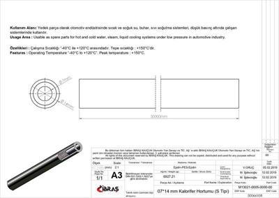 IBRAS 66108 7mm X 14mm Unıversal Kalorıfer Hortumu S Tıpı 