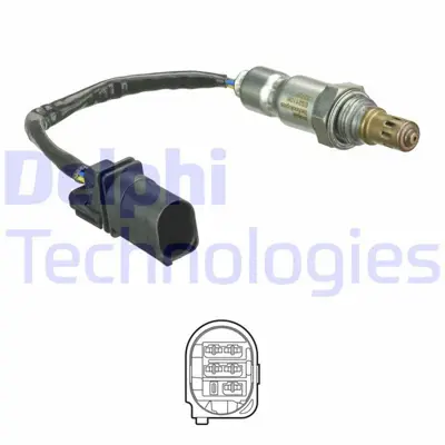 DELPHI ES21106-12B1 Oksıjen Sensoru 207 208 308 3008 5008 Partner Tepee Ds3 Ds4 Ds5 1.6 Hdı Combo Astra G 1.6 1618NC