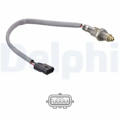 DELPHI ES21169-12B1 Oksıjen Sensoru Arka Duster2 Lodgy Megane4 1.6 16v H4m 305mm 