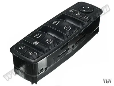 WENDERPARTS MA1698206710BK Cam Acma Salterı On Sol (Komple, Sıyah, Ayna Katlamalı) A-Class W169 04>12 B-Class W245 05>11 1698206710BK