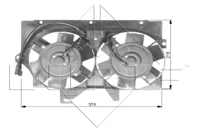 NRF 47036 Radyator Fanı Ford Transıt 2.5d 95- 94VB8K620CB