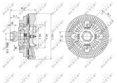 NRF 49606 Radyator Fanı Ford Ranger 3.0d 06- 5L558A616AA