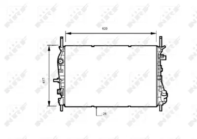 NRF 53741 Motor Su Radyatoru Ford Mondeo 2.0 Tdcı 01> ME2S718005AD