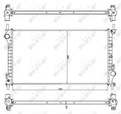 NRF 54756 Motor Su Radyatoru Connect +ac 1.8 Tdcı 02> 4T168005GA